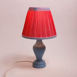 Lampes upcyclées rouge