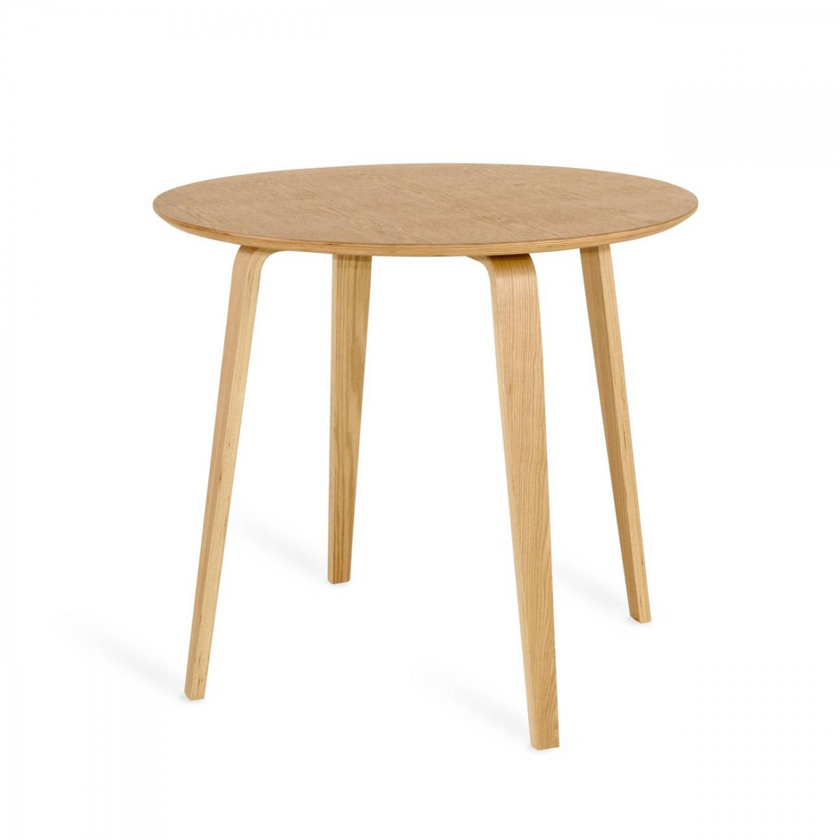 Table ronde scandinave en bois couleur bois