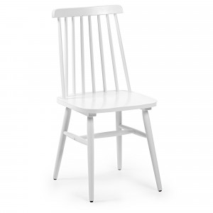 Chaise à barreaux blanc